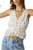 Floral Textured Jacquard Top In Ivory - Ivory