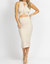 Multi-Cutout Midi Dress In Seashell - Seashell