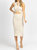 Multi-Cutout Midi Dress In Seashell