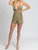 Multi-Way Cutout Tie Romper In Olive