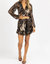 Ruffle Crop + Skirt Set In Brown Marble - Brown Marble