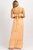 Sherbet Tie Back Maxi Dress In Orange