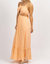 Sherbet Tie Back Maxi Dress In Orange