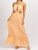 Sherbet Tie Back Maxi Dress In Orange - Orange