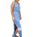 Where Would We Be Maxi Dress In Blue Tie Dye - Blue Tie Dye