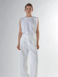 Classic Suit Trousers - White