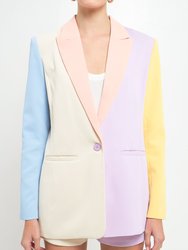 Color Block Blazer