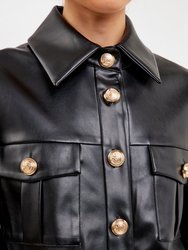 Faux Leather Jacket