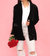 For The Record Women's Velvet Blazer In Black