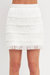 Fringe Tiered Mini Skirt