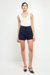 High-Waisted Tailored Shorts