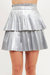 Holiday Party Pleated Mini Skirt