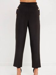 Keep It Classic High Waisted Trousers - Black