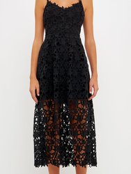 Lace Cami Midi Dress