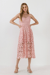 Lace Cami Midi Dress - Blush