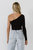 One Shoulder Top with Scalloped Hem