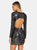 Open Back Sequin Dress