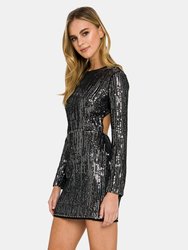 Open Back Sequin Dress