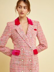 Premium Tweed Blazer Dress