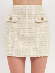 Premium Tweed Mini Skirt