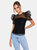 Puffed Sleeve Organza Top