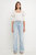 Quarter Sleeve Smocked Puff Sleeve Top - White