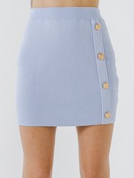 Ribbed Mini Skirt