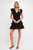 Ruffle Detail Mini Dress - Black