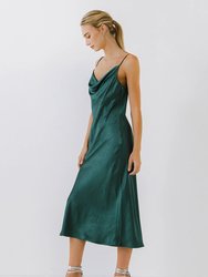 Satin Midi Dress