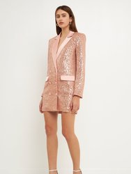 Sequins Belted Blazer