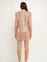 Sequins Belted Blazer