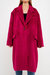 Single Button Coat - Cherry