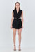 Sleeveless Blazer Romper - Black