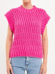 Chunky Knit Sweater Vest