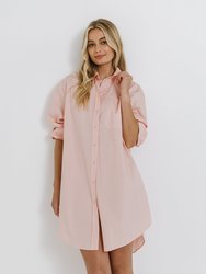 Classic Collared Dress Shirt - Blush