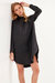 Classic Collared Dress Shirt - Black