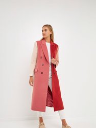 Color Block Trench Coat