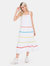 Color Trim Sleeveless Maxi Dress