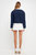 Contrast Detail Cardigan - Navy White