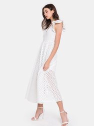 Cotton Embroidered Maxi Dress