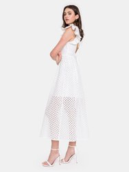 Cotton Embroidered Maxi Dress