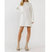 Cozy Round Sweater Dress - White