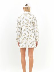 Floral Oversized Shirts Jacket