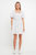 Floral Print Cotton Mini Dress - White/Navy