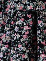Floral Smocked Midi Tiered Dress