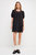 Geometric Eyelet Mini Dress - Black
