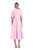 Gingham Midi Dress In Pink