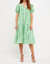 Gingham Midi Dress - Green