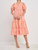 Gingham Midi Dress - Orange