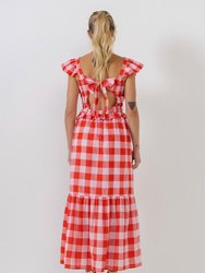 Gingham Midi Skirt